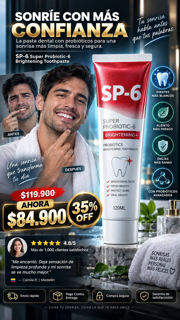 SP-6 Super Probiotic-6 Brightening Toothpaste