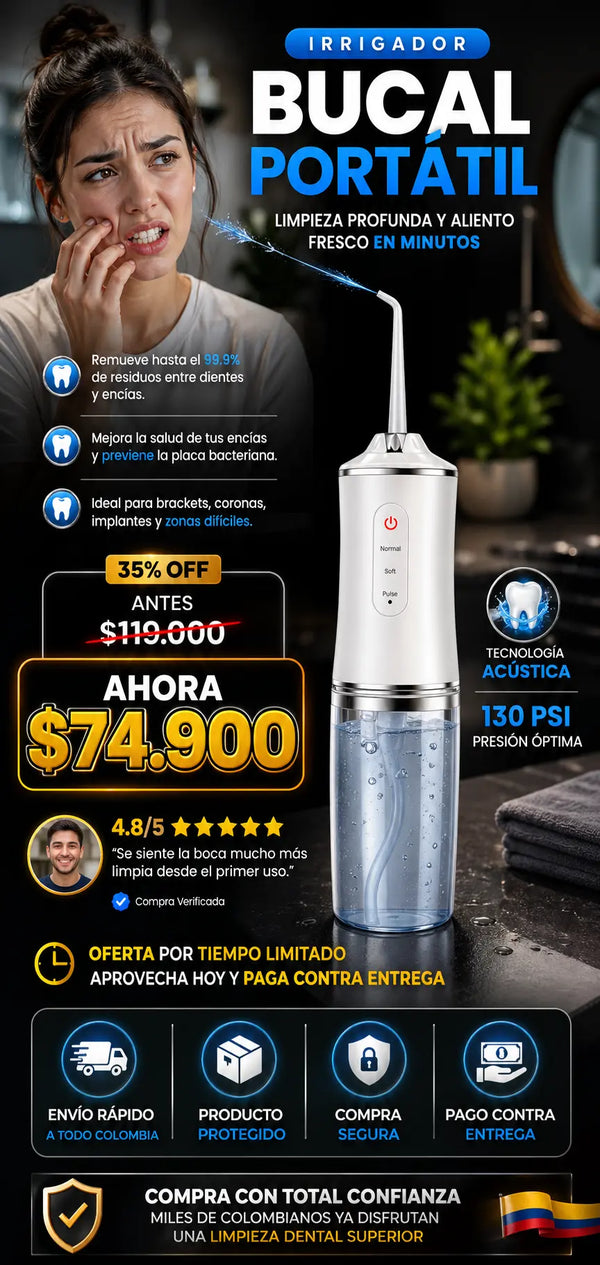 Irrigador bucal 4 en 1